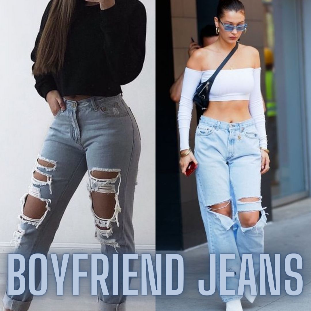 women's boyfriend jeans and ripped ladies boyfriend's jeans