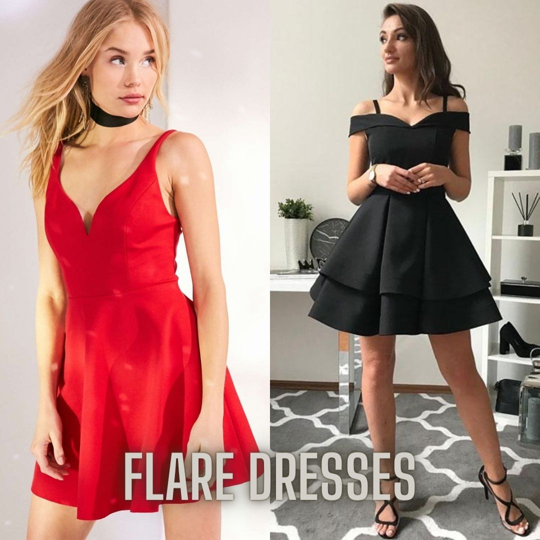 women's flare dresses