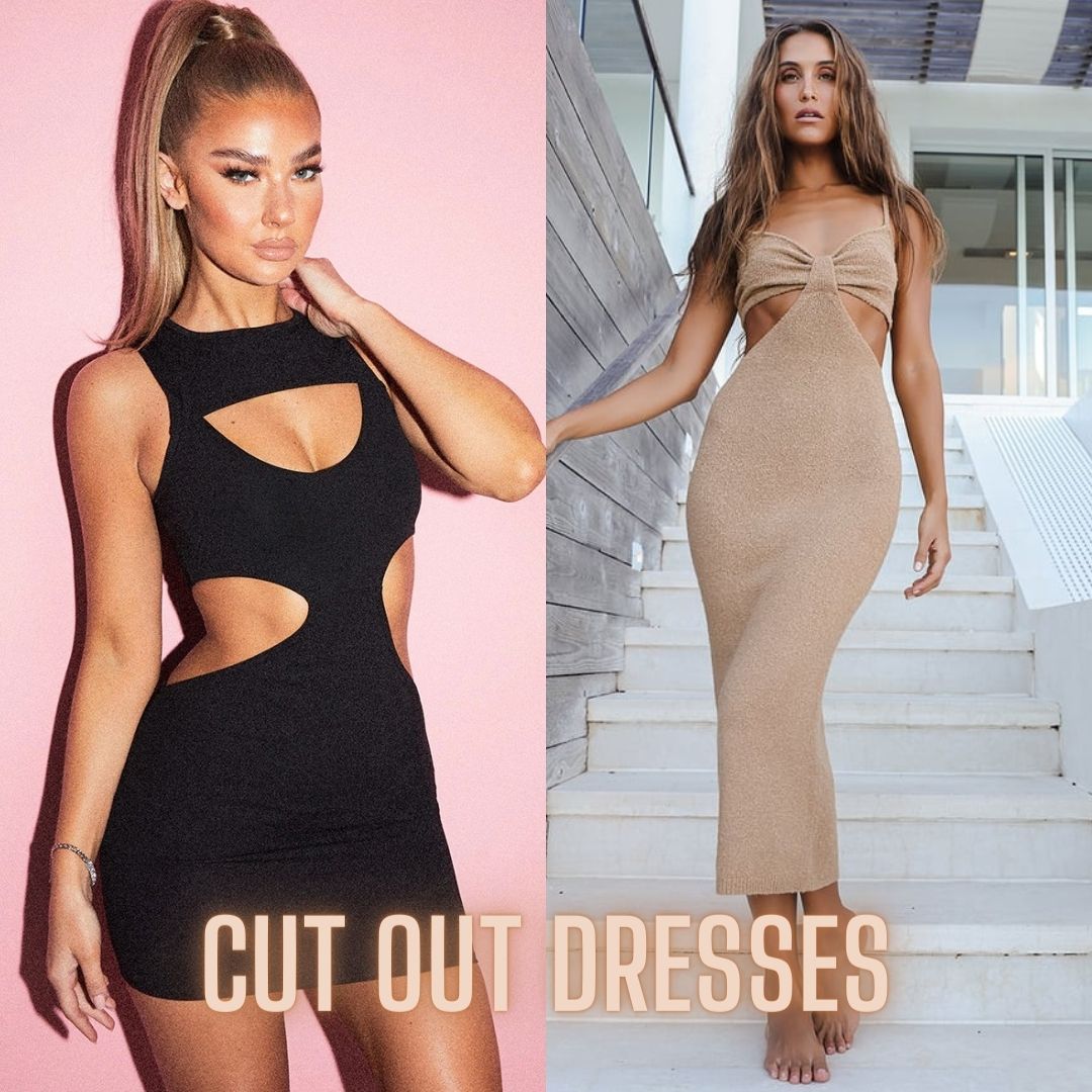women's cut out dresses
