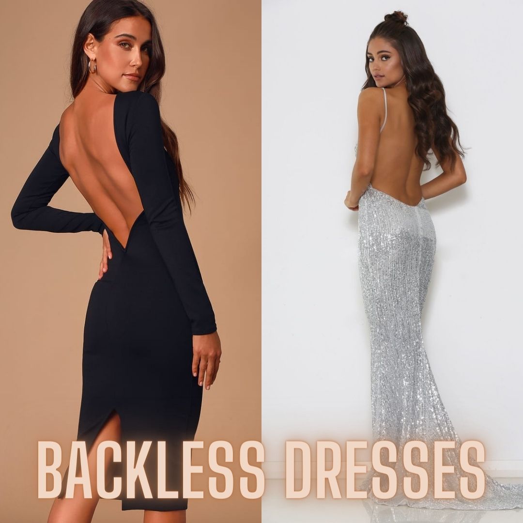 women's backless dresses