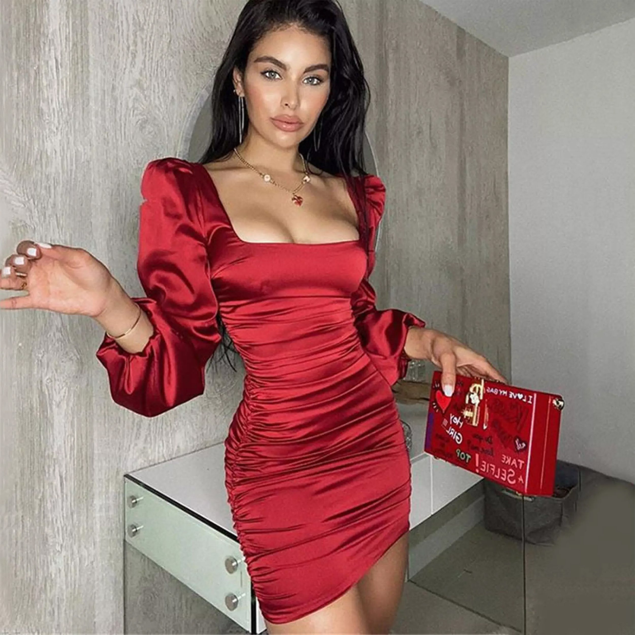 Square Neck Dresses