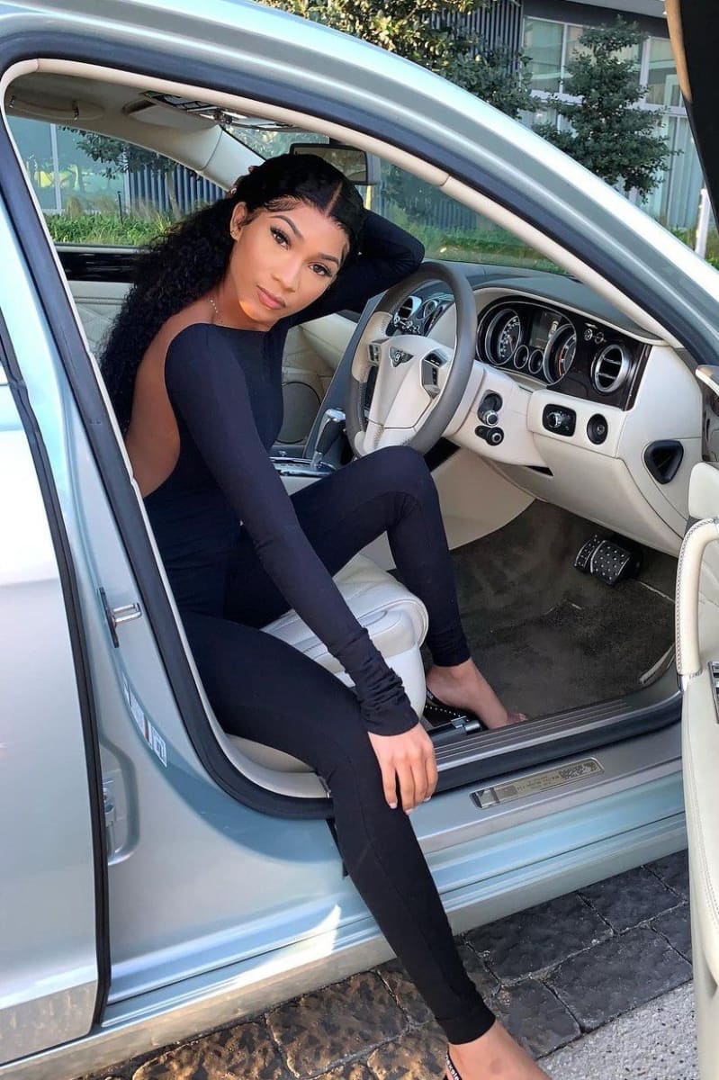 Black Long Sleeve Backless Stacked Jumpsuit