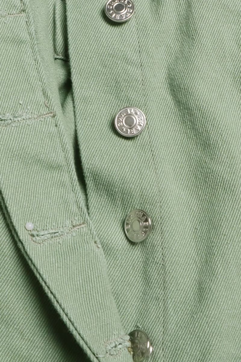 Green Denim Cargo Jumpsuit Jumpsuits & Rompers