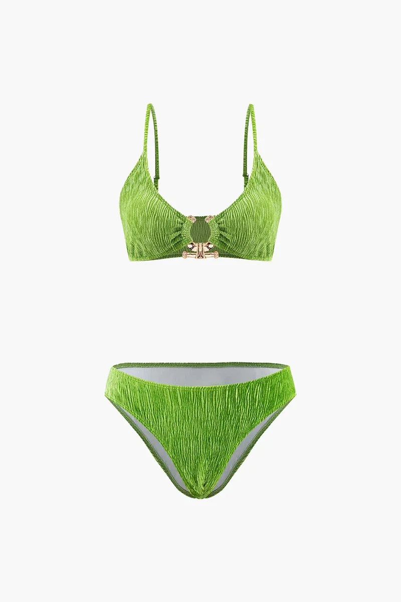 Green Velvet Bikini