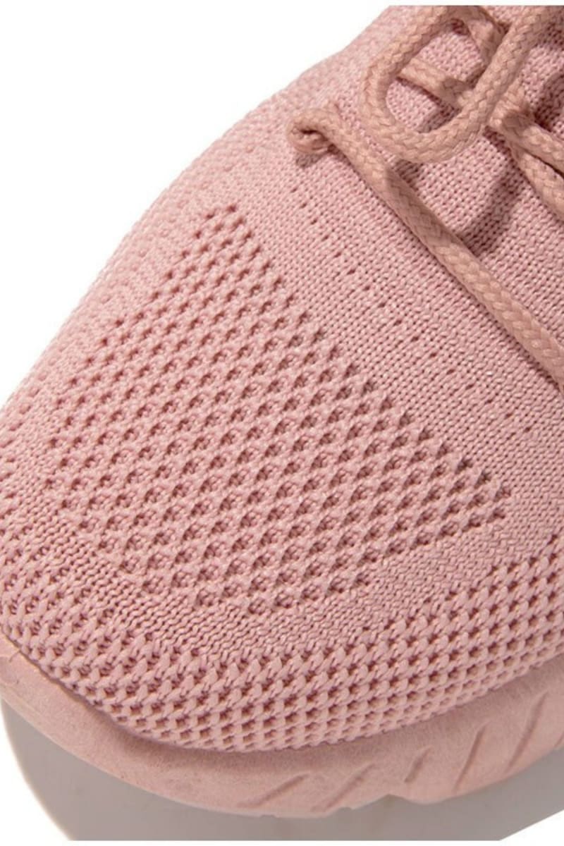 Pink Casual Mesh Breathable Vulcanize Shoes