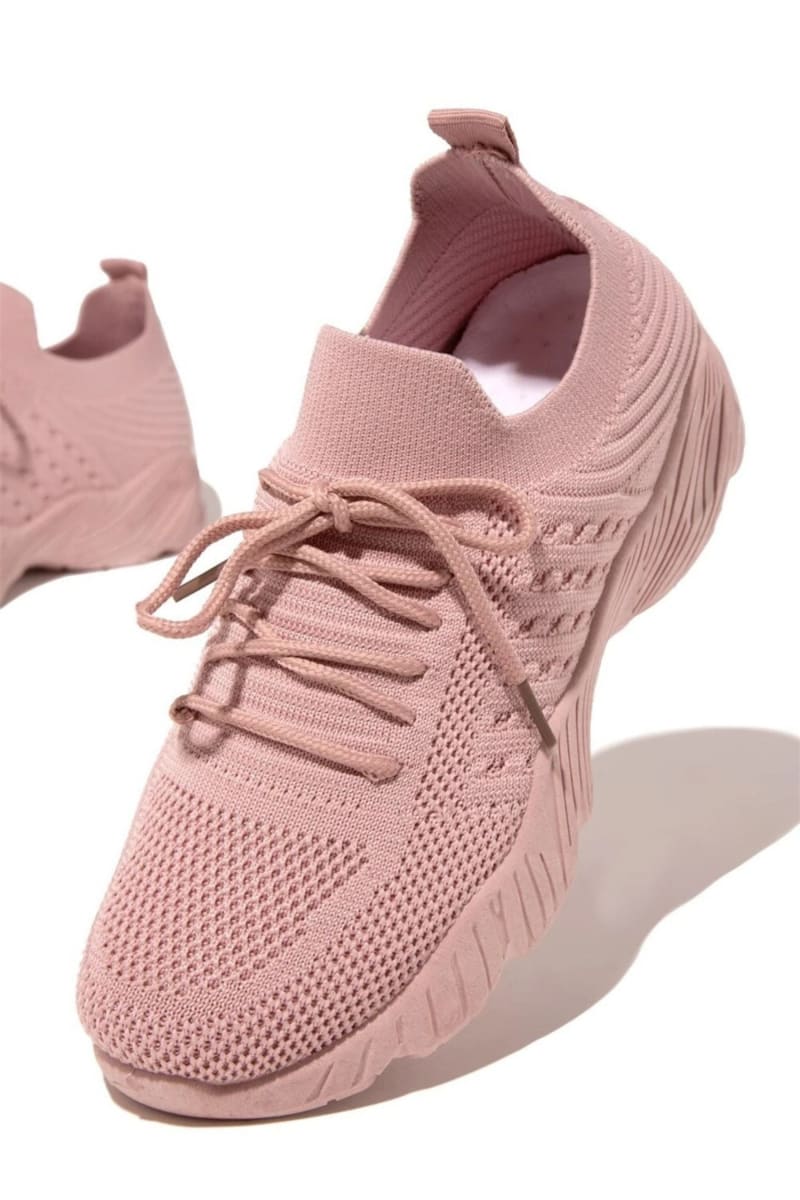 Pink Casual Mesh Breathable Vulcanize Shoes