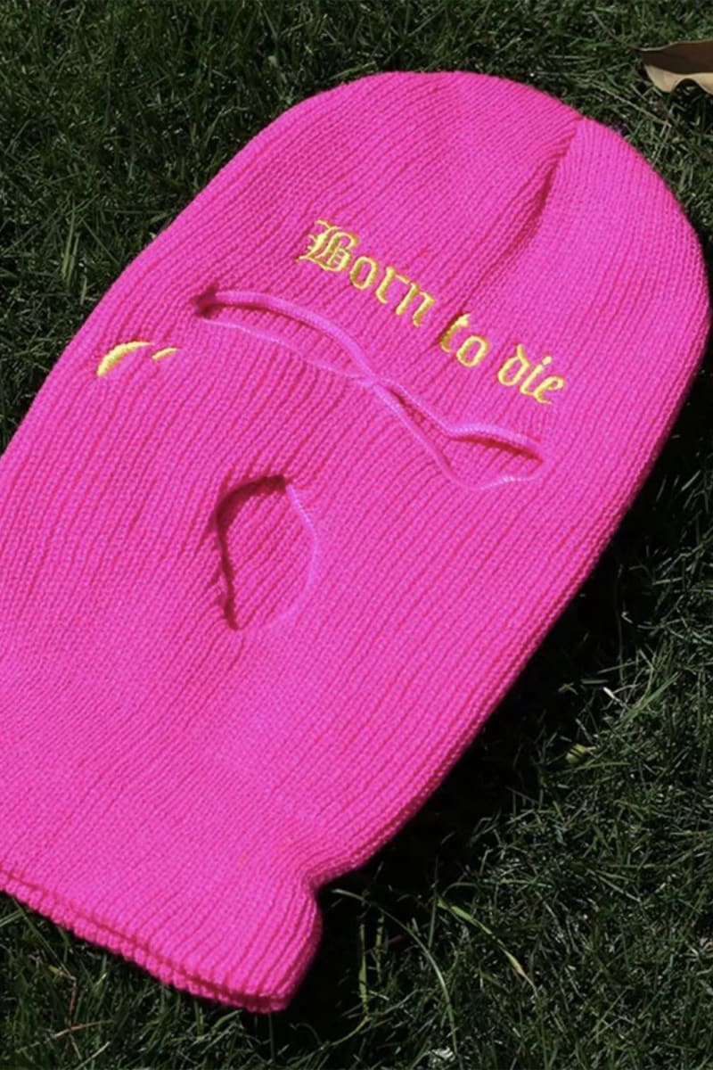 Rose Born To Die 3 Holes Ski Mask Balaclavas