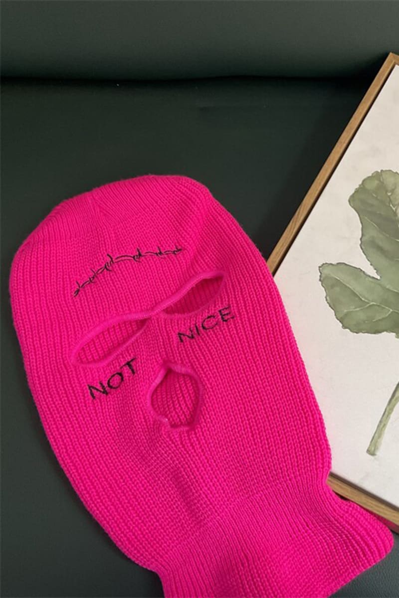 Rose Not Nice Stitches Three Holes Ski Mask Balaclavas