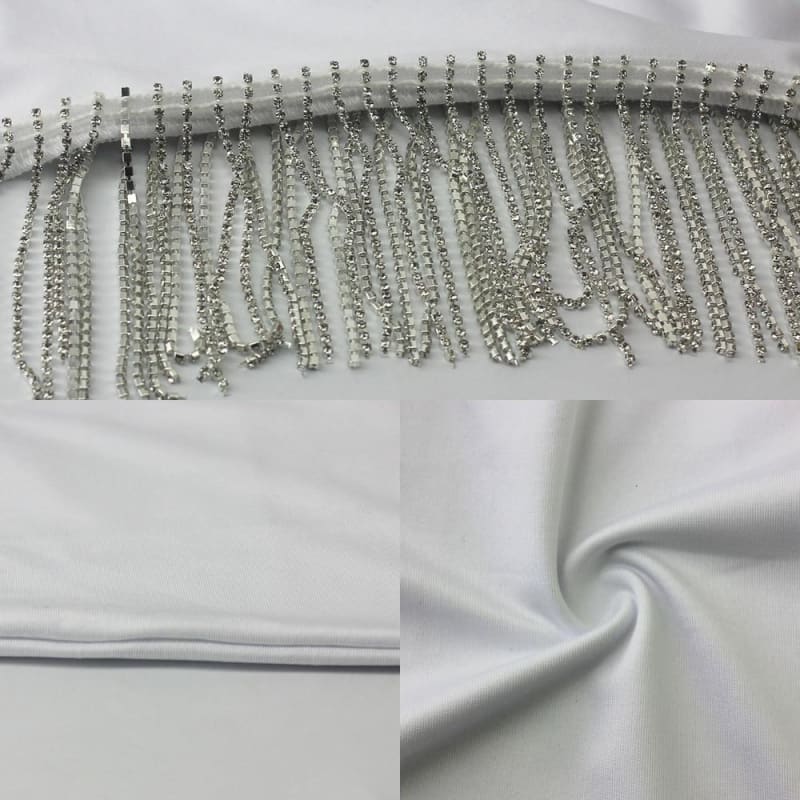 Irhaz Sexy Tassel White Dress Women Spaghetti Strap Mini Dresses Party Female Bodycon Club Dress