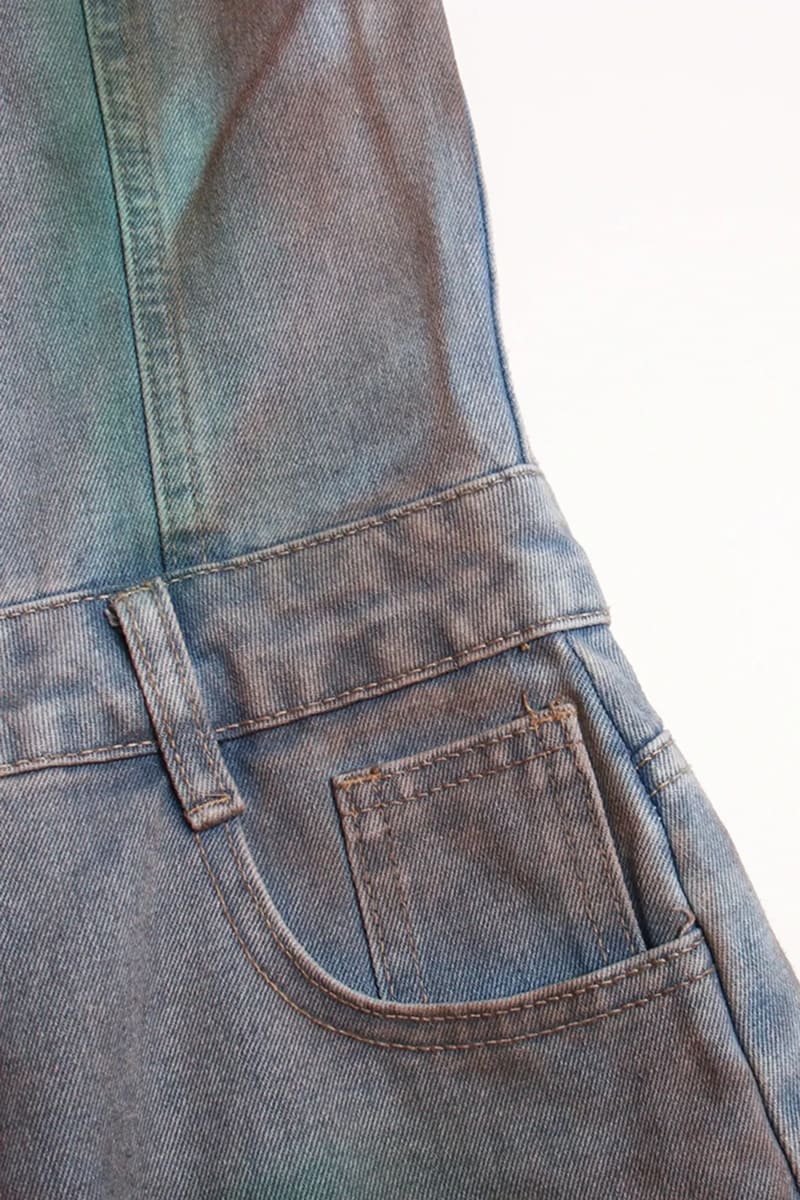 Wide Leg Denim Jumpsuit Jumpsuit