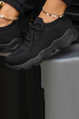 Black Casual Mesh Breathable Vulcanize Shoes 4 /
