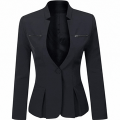 Women's Black Business Blazer Pant Suit