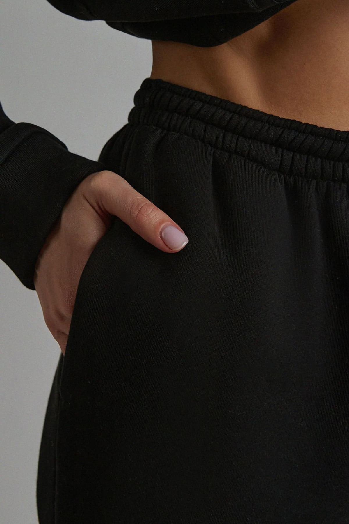 Women's Black Hooded Loungewear Set – IRHAZ